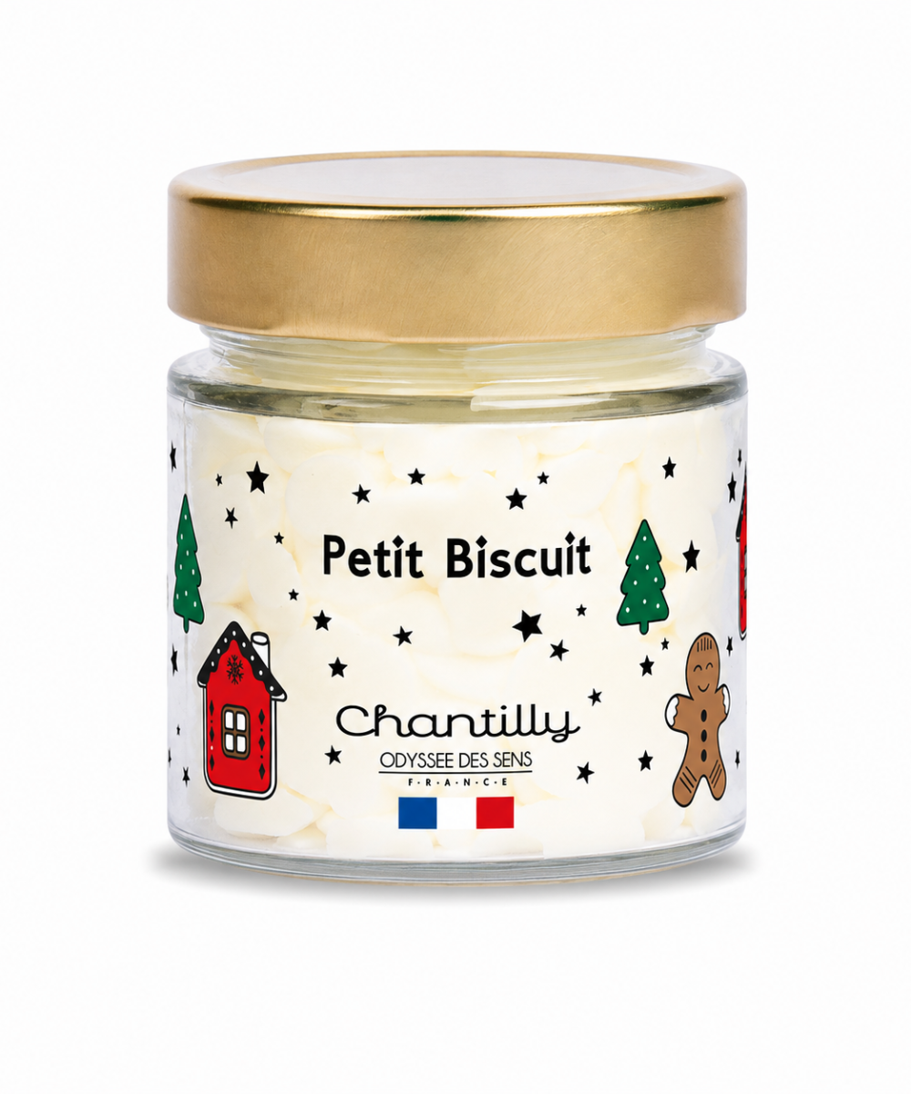 Świeca Chantilly Świąteczna 150g o zapachu Małych Ciasteczek