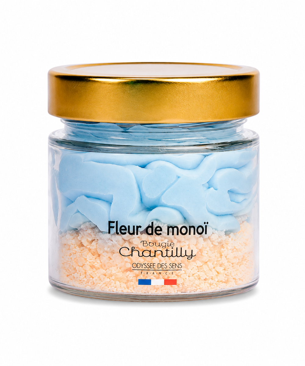 Świeca Chantilly 150g o zapachu Kwiatu Monoi