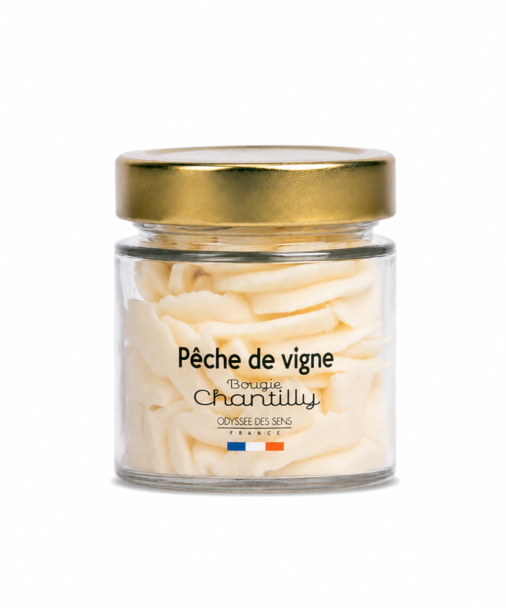 Świeca Chantilly 80g o zapachu Brzoskwini Winorośli