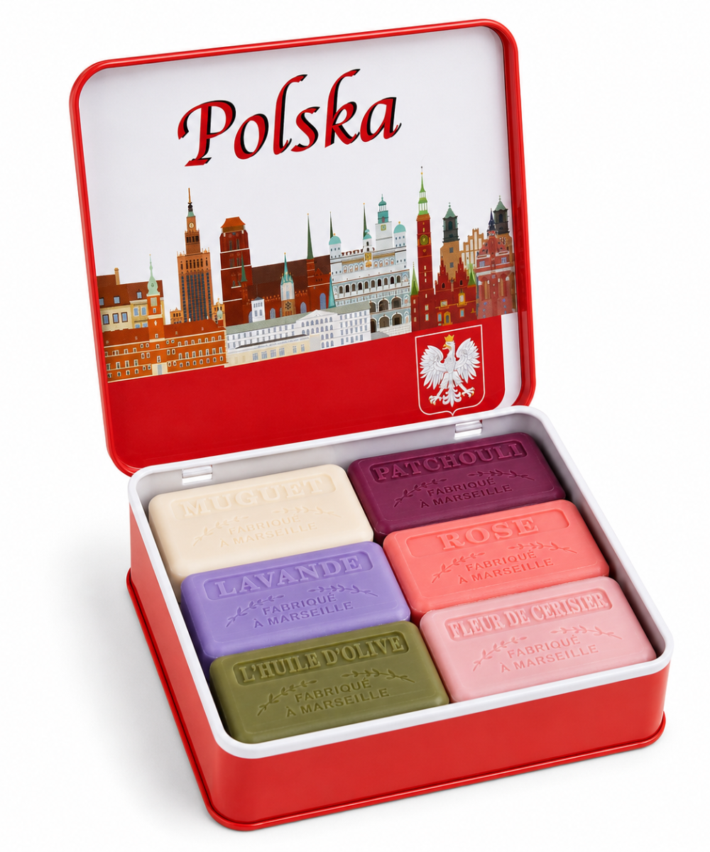 Zestaw 6 mydeł marsylskich - Polska