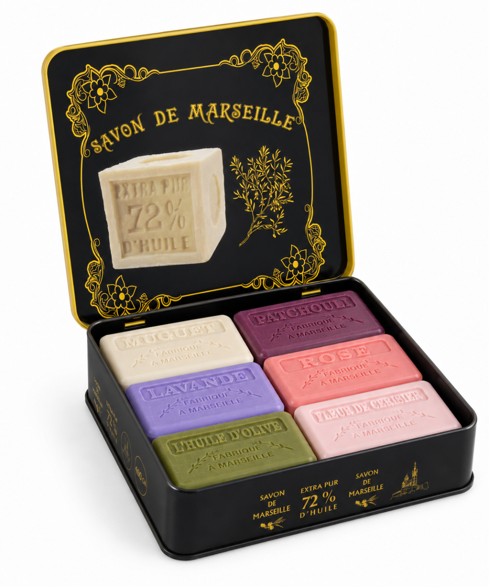 Zestaw 6 Mydeł Marsylskich – Savon de Marseille