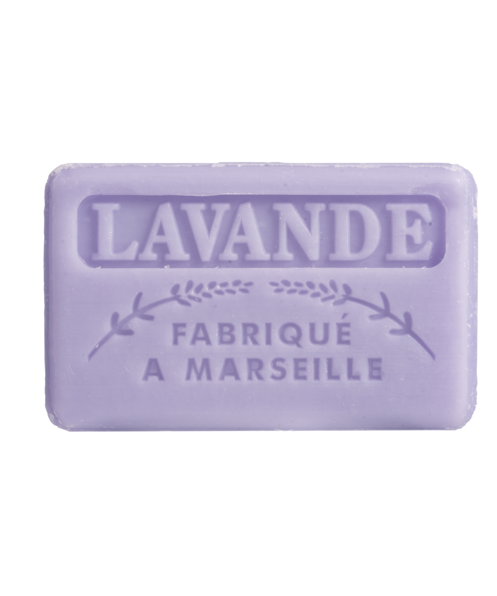 Fioletowe marsylskie mydełko o zapachu lawendy, 60 g