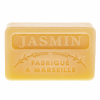 Savonnette marseillaise parfumée Jasmin 60 g sur fond blanc