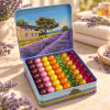 Coffret cadeau Champ de Lavande avec 49 perles de bain
