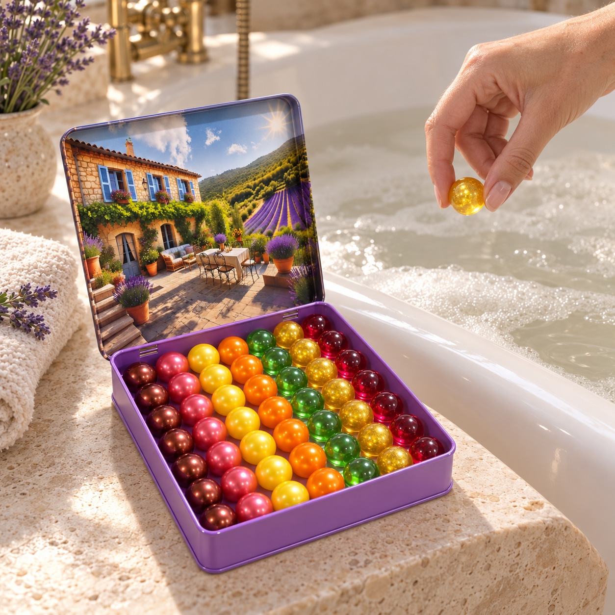 Coffret perle au bain