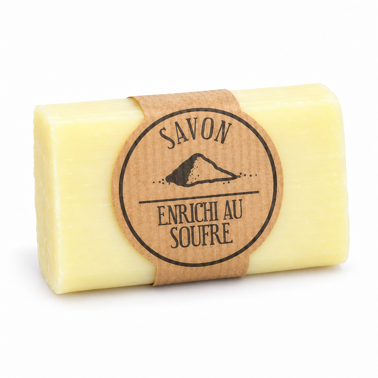 Savon au soufre sur fond blanc-1